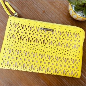 Stella & Dot double clutch in citrine yellow